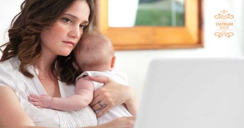 Sau khi sinh con chị em bị rối loạn tiết tố nên mới dễ hình thành tàn nhàng và nám.