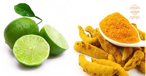 Bột nghệ kết hợp chanh tươi sẽ giúp làm sáng da hiệu quả.
