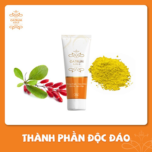  Berberine là kháng sinh tự nhiên có tác dụng giảm viêm, giảm đỏ, giảm đau trên vùng da bị mụn trứng cá
