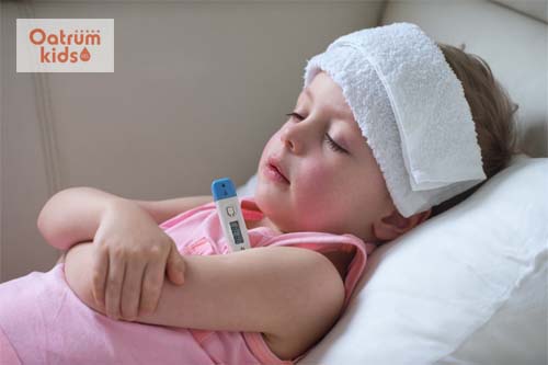  Trẻ bị viêm amidan thường bị sốt