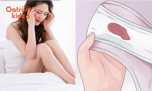 Ra huyết hồng có thể 1-2 tuần sau hoặc vài ngày sau mới sinh.