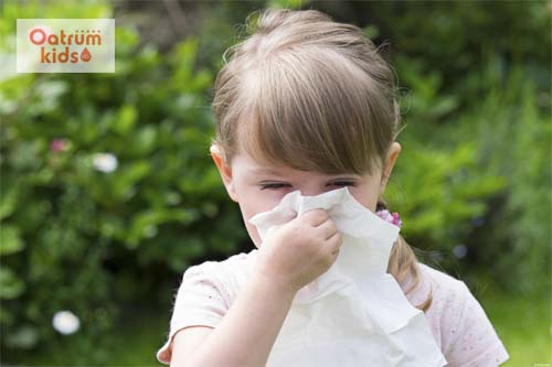  Tiếp xúc với chất gây dị ứng cũng khiến mắt bé đổ ghèn