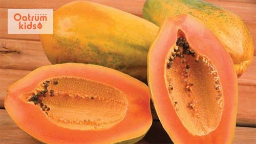 Tẩy giun cho trẻ dưới 2 tuổi hiệu quả với đu đủ.