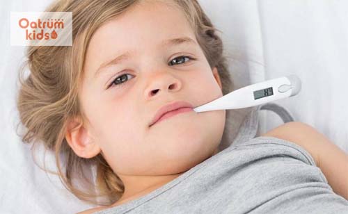 Sốt virus khiến thân nhiệt trẻ tăng cao