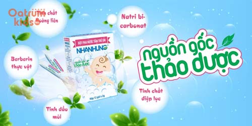 Bột tắm trẻ em Nhân Hưng là lựa chọn hoàn hảo trong điều trị chàm sữa
