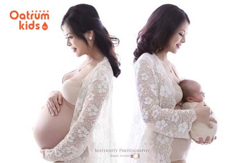   Hình ảnh mẹ bầu trước và sau khi sinh con