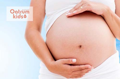  Thai 33 tuần có kích thước lớn gây áp lực khiến mẹ đau mỏi. 