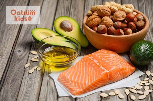  Bổ sung Omega 3 và DHA giúp bé phát triển trí não giai đoạn 33 tuần.