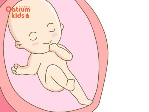 Thai nhi 18 tuần tuổi đã đạp mạnh và biết gập chân tay.