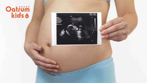  Siêu âm thai 32 tuần để xác định ngôi thai.