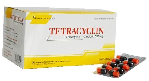 Thuốc trị mụn trứng cá toàn thân tetracyclin