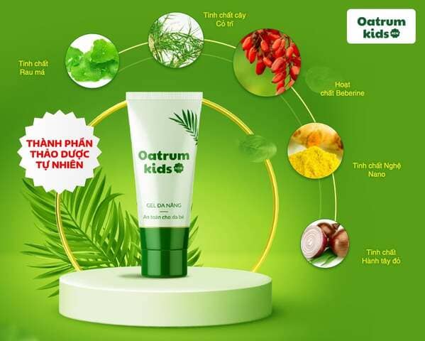 Gel đa năng Oatrum Kids New trị hăm cho bé rất an toàn và hiệu quả