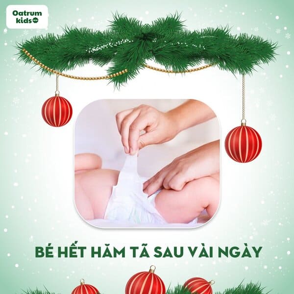 Bé hết ngay hăm tã chỉ sau vài ngày sử dụng Oatrum Kids New