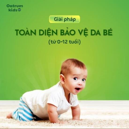 Giải pháp bảo vệ da bé từ 0-12 tuổi