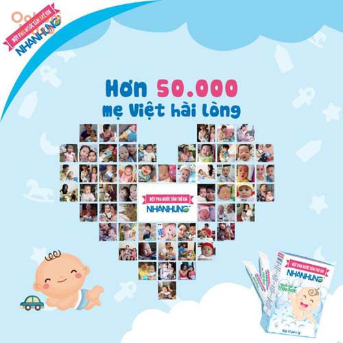 Trị rôm sảy bằng Bột tắm Nhân Hưng cho bé - Hơn 50 nghìn mẹ Việt đã sử dụng cho bé và rất hài lòng