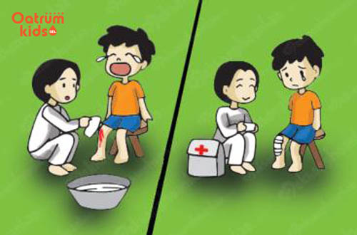 Vết trầy xước nhẹ hoặc trung bình có thể chữa trị tại nhà