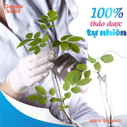 Oatrum Kids chiết xuất hoàn toàn từ thảo dược tự nhiên