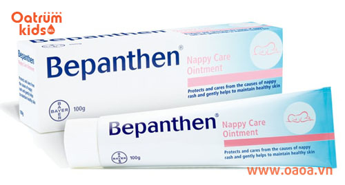 Bepanthen có tác dụng làm lành, làm dịu và bảo vệ làn da bé khi bị hăm