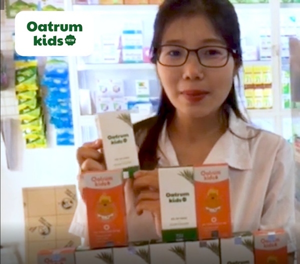 Oatrum Kids New là sản phẩm được nhiều mẹ phản hồi tốt nhất tại nhà thuốc tôi