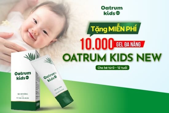 Tặng miễn phí 10.000 Gel đa năng  trị bệnh về da cho bé từ 0-12 tuổi