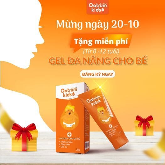 Tặng miễn phí Gel đa năng cho trẻ từ 0-12 tuổi